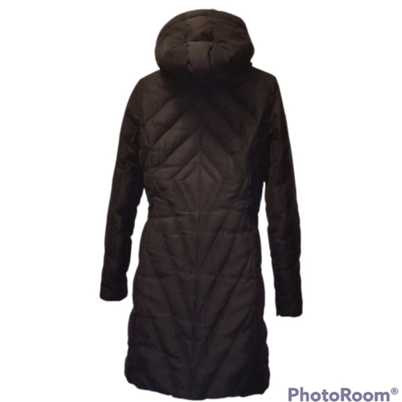 RW&Co Chocolate colored downfilled winter coat - Picture 4 of 6